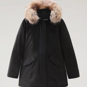 Woolrich - Luxury Arctic Parka with Detachable Fur Black